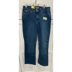 Lee Natural Fit Bootcut Jeans Women's Size‎ 10 Medium Stretch Blue Denim